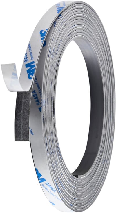 10mm - Zelfklevende Magnetische Tape / Premium Magneetband - 1mm dik - Rol van 5 Meter