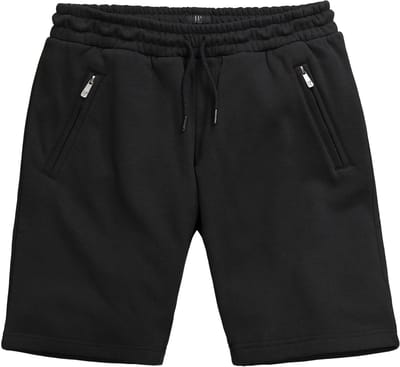 JP 1880 - Heren - Sweat bermuda Buik-Fit elastische band - Zwart - Maat 5XL