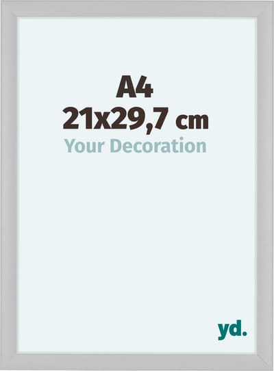 Your Decoration - Fotolijst A4 21x 29,7 cm - MDF - Wit Mat - Como