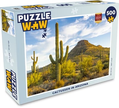 Puzzel Cactussen in Arizona - Legpuzzel - Puzzel 500 stukjes