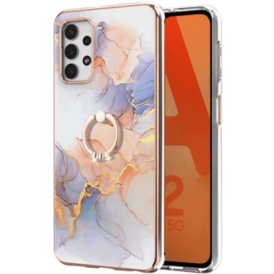 CaseBody Samsung Galaxy A32 5G Marble Case met Ringhouder Meerkleurig