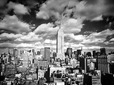 Kunstdruk Henri Silberman - Sky over Manhattan 80x60cm