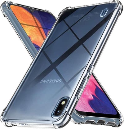 Shock proof Hoesje Geschikt voor: Samsung Galaxy A10 - Anti -Shock Silicone - Transparant