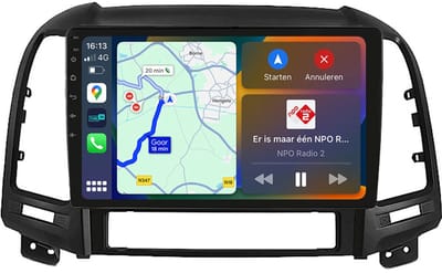 BG4U - Android Navigatie Radio geschikt voor Hyundai Santa Fe 2006-2012 met Apple Carplay en Android Auto