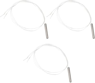 Temperatuursensoren - PT100 sondes - DIY projecten - Waterdichte RVS behuizing - 4x30mm 50cm kabel - Zilver
