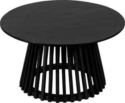 Lewis & Loft Salontafel Levi - FSC® mangohout - Rond ⌀70 - Zwart