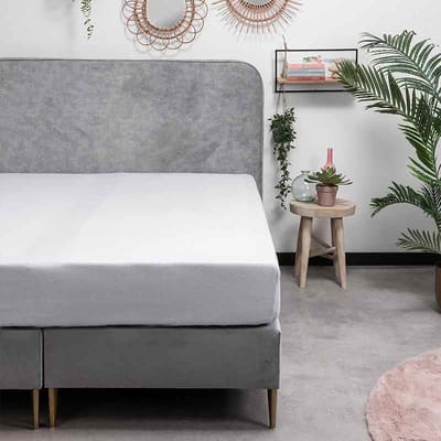 Dekbed-Discounter - Fresh and Co Hoeslaken 80 x 200 cm - Verkoelend Katoen Flanel - Geschikt voor matrassen tot 25 cm hoog - Wasbaar op 30 graden - Strijkvrij - Wit