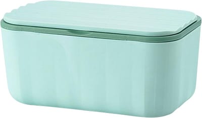 Babydoekjes Dispenser - Opbergdoos Doekjes - Hygiënisch Opbergen - Stofdicht Deksel - 20x12x9.5 cm - Groen