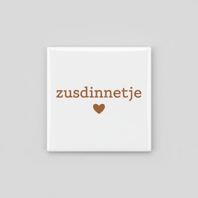 Zusdinntje Keramische Tegel – Minimalistisch Hart Design – Decoratieve Wandtegel 15×15 cm