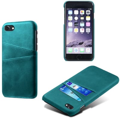 Coverup Hoesje - Geschikt voor iPhone SE (2022/2020), iPhone 8 / 7 Hoesje - Coverup Dual Card Back Cover - Groen