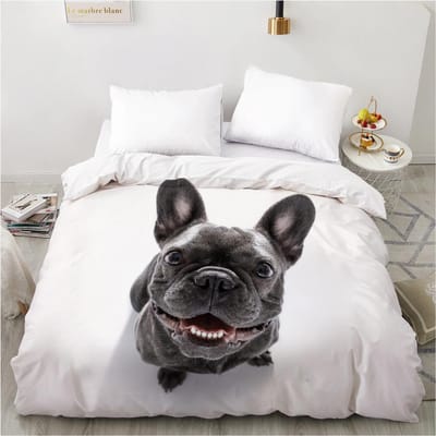 Luxe 3D Beddengoedset Europa Queen King Double Dekbedovertrekset Bedlinnen Comfortabel Deken/Quilt Overtrek Bedset Dier Liggen AU Single(140x210cm)
