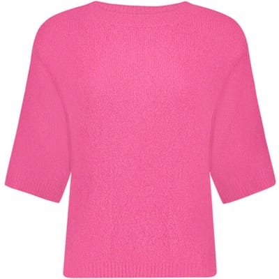 Geisha Trui Fijngebreide Trui Met Halflange Mouwen 64556 70 Pink Dames Maat - S
