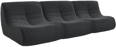sweeek - Set van 3 fauteuils boucléstof sokol 1 zitplaats