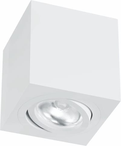 Opbouwspot GU10 Vierkant Zio 4482 - 8x8cm - GU10 - 1 lichtpunt - Wit
