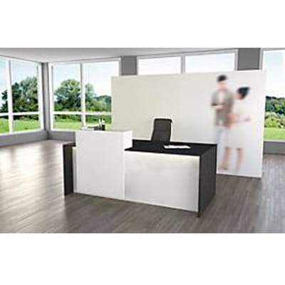 Balie - B 1800 x D 920 x H 1100 mm - wit en antraciet