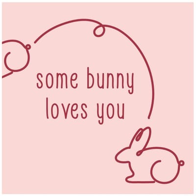 Tegeltje Some bunny loves you