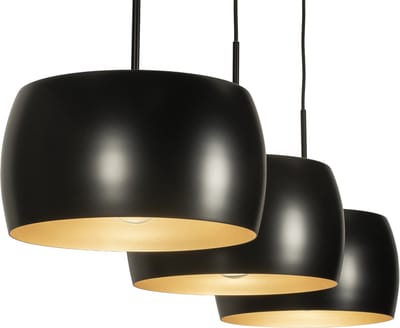 Lumidora Hanglamp 74703 - ZWEEDS - 3 Lichts - E27 - Zwart - Goud - Metaal