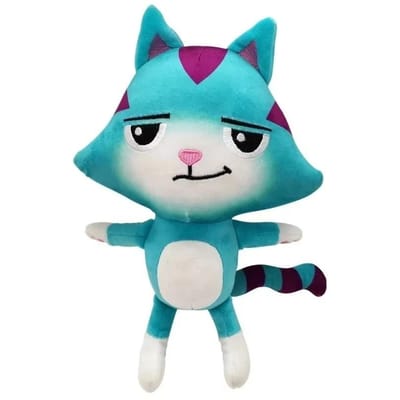 Nieuwste 8 Stijlen Gabby's Poppenhuis Knuffel Mercat Cartoon Knuffeldieren Zeemeermin Kat Knuffelpop Kinderen Verjaardag Kerstcadeaus blue