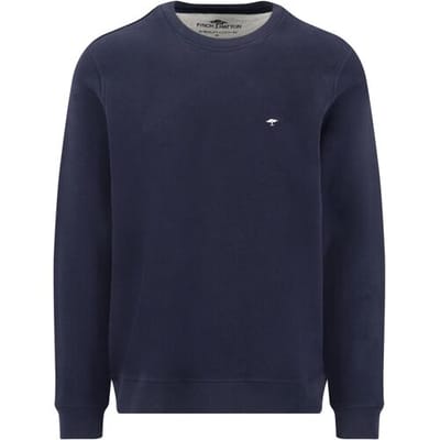 Fynch-Hatton Trui Sweat Puresoft Cotton Crew Neck Navy / male