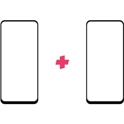 DuoPack: OPPO A73 screenprotector gehard glas Edge to Edge