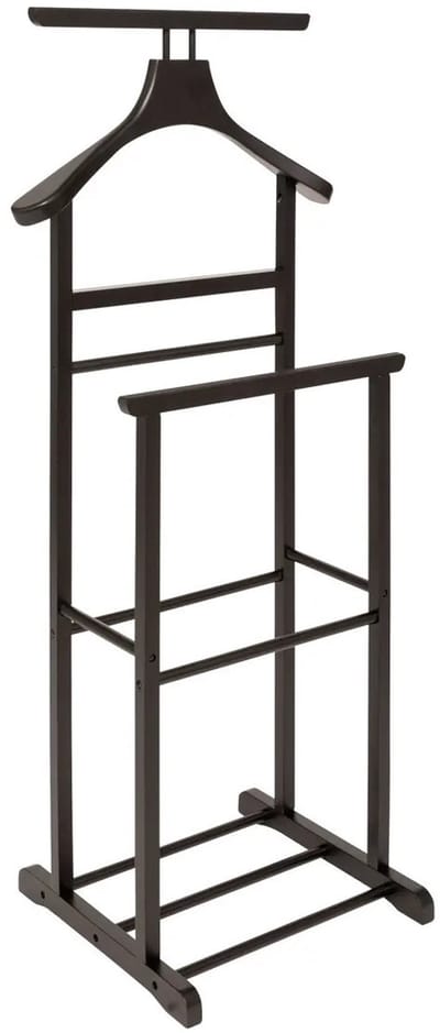 5Five Kledingrek Dressboy XXL - Colbert/kleding hanger stellage - staand - hout - zwart - 47 x 35 x 103 cm - kledinghangers