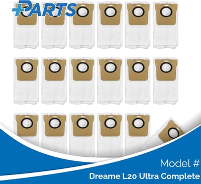 Dreame L20 Ultra Complete Stofzakken (18 Stuks, Plus.Parts® alternatief voor RDB3)