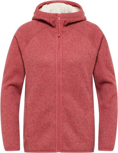 Jack Wolfskin Kaminfeuer Hooded Jacket Women - Vest - Capuchon - Dames - Red Coral - Maat S