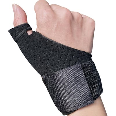 1 Stuks Duimspalk Beugel Omkeerbare Duim Pols Stabilisator Voor Blackberry Duim Triggervinger Artritis Tendinitis Ondersteuning zwart