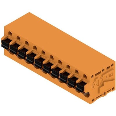 Weidmüller 1330800000 Veerkrachtklemblok 2.5 mm² Aantal polen 10 Oranje 25 stuk(s)