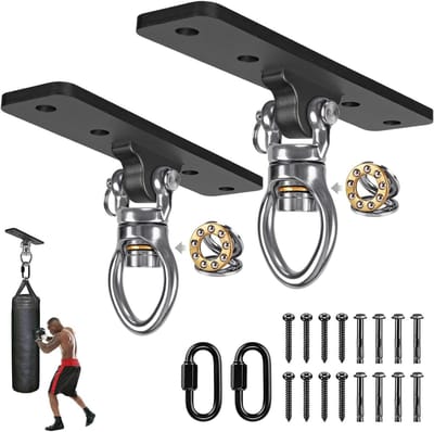 Zware Wandbeugel voor Bokszakken, Verstelbare Steun voor Thuisgym, Ideaal voor Kickboksen en Muay Thai (2 Stuks)