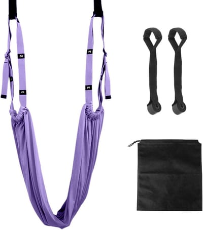 Flexibele Yoga en Pilates Trainingsriem Set voor Stretching en Huisoefeningen