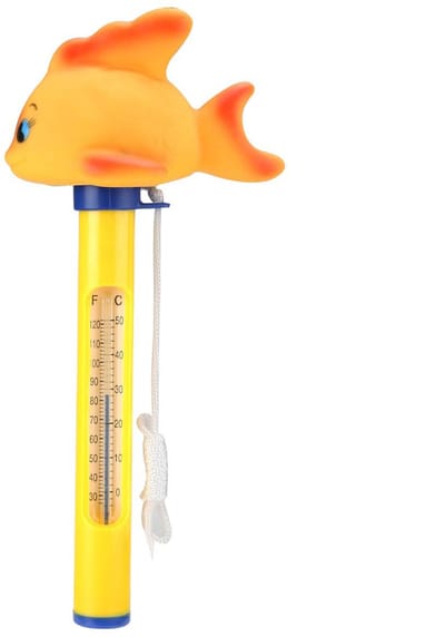 TOVBMUP Zwembadthermometer - Drijvende thermometer - Zwembadthermometer met snoer - voor zwembaden, spa's, hot tubs, aquaria en visvijvers