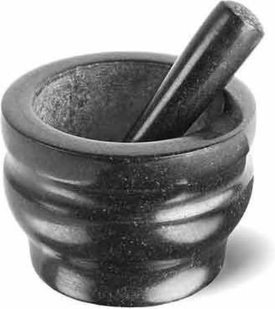 Cole & Mason Vijzel en Stamper - Graniet - 14 cm Diameter - Heavy-Duty - Voor Kruiden, Specerijen & Pesto