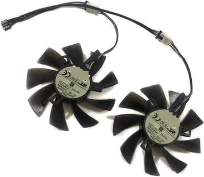 Ventilator Grafische Kaart - Koeler GPU - Component Vervangen - Hoge Kwaliteit Materiaal - 85 mm Diameter - Zwart