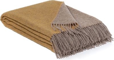 MoST - Plaid Honey Mustard - Nieuw-Zeelandse wol - 130 x 190 cm - geel