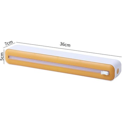 Nieuwe voedselfolie dispenser Magnetische folie dispenser met snijder Opbergdoos Aluminiumfolie rekfolie snijder Keukenaccessoires
