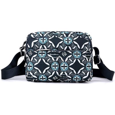 Damesmode Bedrukte Kleine Vierkante Tas Trendy Veelzijdig Crossbody Outdoor Reizen Schoudertas One size black