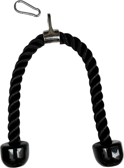 Tricep Touw Kabel Bevestiging voor Thuis Gym - 27 Inch Nylon V-touw voor Lat Pull Down en Kabel Machines