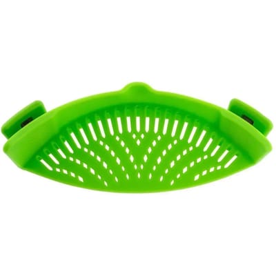 Klem op Zeef Silicone voor Alle Potten en Pannen Vlees Groenten Fruit Silicone Keuken Zeef groen