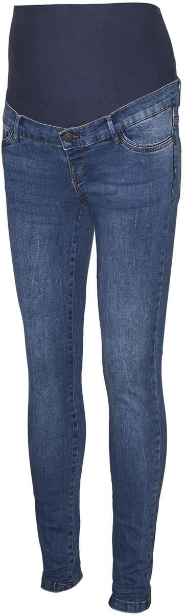 Mamalicious Tanya Piping Vi349 Maternity Spijkerbroek Blauw XS Vrouw