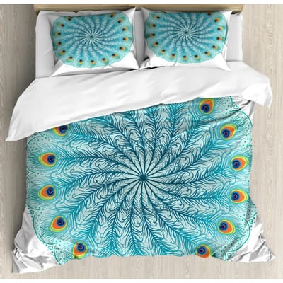Boheemse 2/3-delige Boho Mandala Beddengoedset Twin Queen King Size Dekbed Dekbedovertrek en Kussensloop Zacht Beddengoed 200x200cm 3pcs