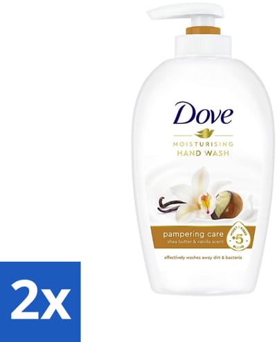 Dove - Handzeep - Pampering Care - Verzachtend - 250 ml - Voordeelverpakking - 2 stuks