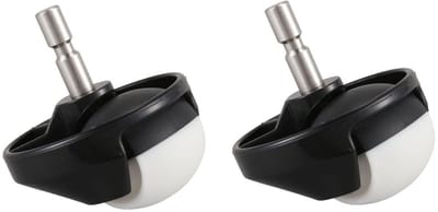 Dailygoods- Voorwiel Stille Rubberen Loopring - Voorwielsteun - Robot Stofzuiger Onderdelen - Vervangingswiel - Universeel - 2 Stuks - Robotwiel