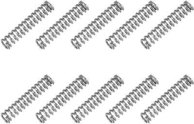 Kleine Drukveer - Trekveer Assortiment - Doe-het-zelf Projecten - Roestvrij Staal 304 - 0.35mm Draad 2mm Buitendiameter - Zilverkleurig