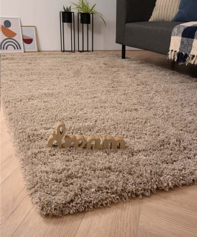 Hoogpolig vloerkleed - Cozy Shaggy beige 120x170