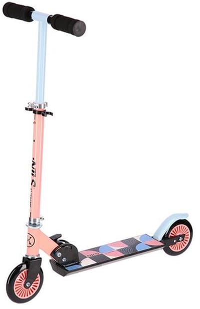 Nils Extreme HD026 - Kinderstep - Roze-Blauw - Verstelbare Stuurhoogte - Opvouwbaar