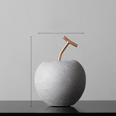 Nordische Keramische Fruitornamenten Creatief Ontwerp Modern Strak Woonkamer Entree TV-meubel Modelkamer Huis Zachte Decoratie Apple small white