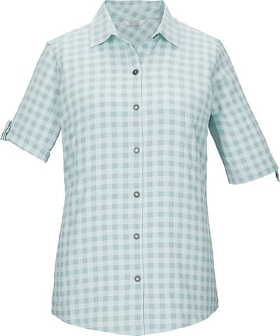 Killtec Kos 59 Women Woven Shirt - Blouse met korte mouwen - Dames - Light Iceblue - Maat 36