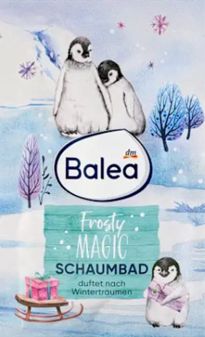Winter Badschuim Frosty Magic | Zoete Wintergeur | 1x 40ml | Badschuim Wintergeur Balea - Een Ontspannend Moment op Koude Dagen