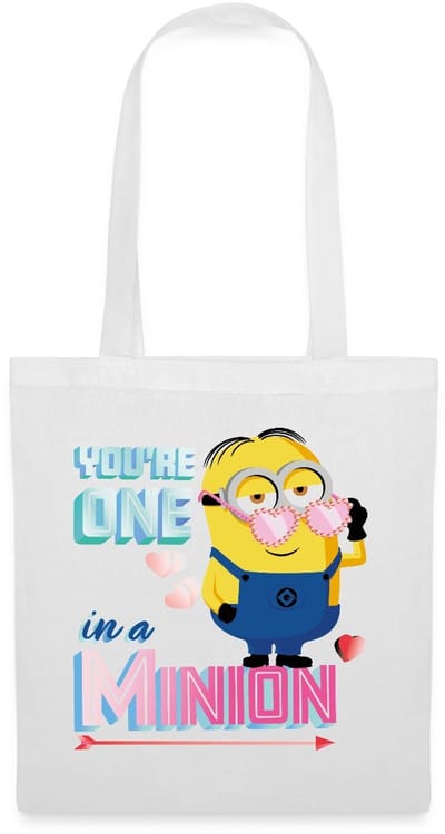 Minions Dave Youre One In A Minion Grappig Ontwerp Tas Van Stof Schoudertas